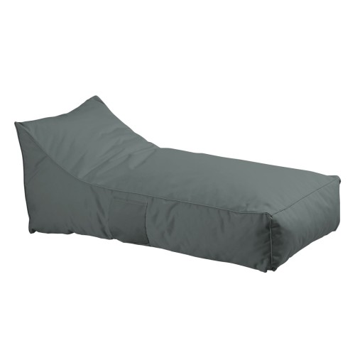 Taco Πουφ Ξαπλώστρα Ανάκλιντρο, 100% Αδιάβροχο Ύφασμα Ανθρακί 70x140x60cm