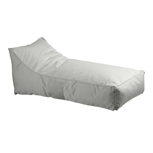 Taco Πουφ Ξαπλώστρα Ανάκλιντρο, 100% Αδιάβροχο Ύφασμα Γκρι 70x140x60cm