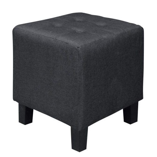 Medea Σκαμπό Βοηθητικό, Ύφασμα Μαύρο 37x37x42cm Medea Σκαμπό Βοηθητικό, Ύφασμα Μαύρο 37x37x42cm