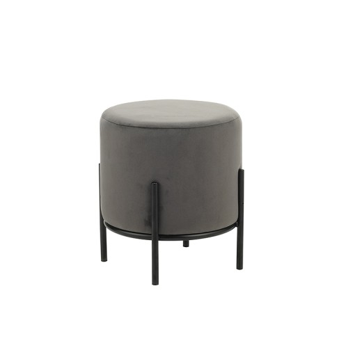 BELLA/R ΣΚΑΜΠΟ GREY VELVET ΥΦΑΣΜΑ Φ.35Χ38εκ. BELLA/R ΣΚΑΜΠΟ GREY VELVET ΥΦΑΣΜΑ Φ.35Χ38εκ.