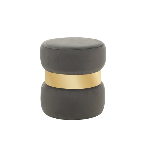 LINDA/R ΣΚΑΜΠΟ GREY VELVET ΥΦΑΣΜΑ Φ.37Χ43εκ. LINDA/R ΣΚΑΜΠΟ GREY VELVET ΥΦΑΣΜΑ Φ.37Χ43εκ.