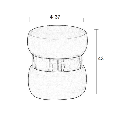 LINDA/R ΣΚΑΜΠΟ BLACK VELVET ΥΦΑΣΜΑ Φ.37Χ43εκ. LINDA/R ΣΚΑΜΠΟ BLACK VELVET ΥΦΑΣΜΑ Φ.37Χ43εκ.