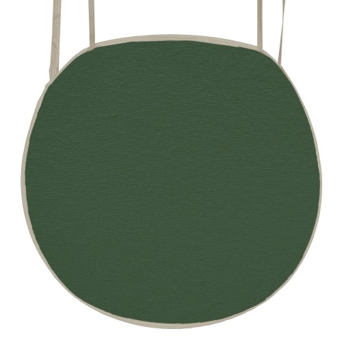 Μαξιλάρι καρέκλας με ρέλι στρογγυλό λονέτα Κυπαρισσί Μαξιλάρι καρέκλας με ρέλι στρογγυλό λονέτα Κυπαρισσί