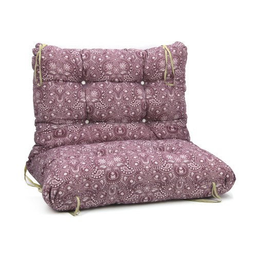 Μαξιλάρι για καναπέ με ενσωματωμένη πλάτη - Sefu 301 - Λονέτα Ύφασμα Βυσσινί Με Σχέδιο Μαξιλάρι για καναπέ με ενσωματωμένη πλάτη - Sefu 301 - Λονέτα Ύφασμα Βυσσινί Με Σχέδιο