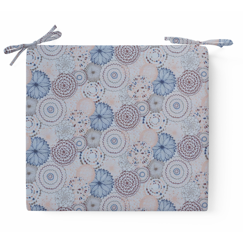 Μαξιλάρι Καρέκλας Με Δέσιμο Με Σχέδιο Antia 101 - Λονέτα Ύφασμα Flowers Μαξιλάρι Καρέκλας Με Δέσιμο Με Σχέδιο Antia 101 - Λονέτα Ύφασμα Flowers