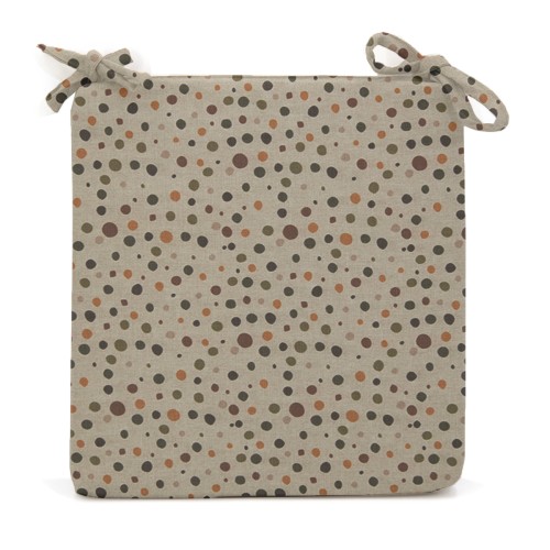 Μαξιλάρι Καρέκλας Με Δέσιμο Με Σχέδιο πουά - Λονέτα Ύφασμα Μαξιλάρι Καρέκλας Με Δέσιμο Με Σχέδιο πουά - Λονέτα Ύφασμα