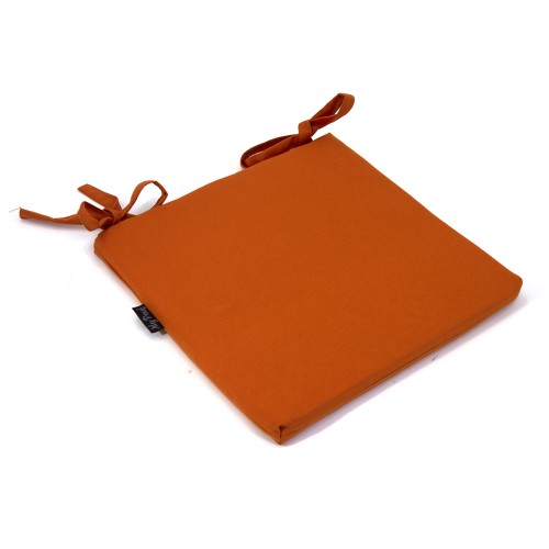 Μαξιλάρι Καρέκλας Με Δέσιμο μονόχρωμο Πορτοκαλί - Λονέτα Ύφασμα Μαξιλάρι Καρέκλας Με Δέσιμο μονόχρωμο Πορτοκαλί - Λονέτα Ύφασμα