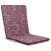 Μαξιλάρι καρέκλας με πλάτη λονέτα σχέδιο Sefu 301 Βυσσινί με ρέλι | Mycollection.gr