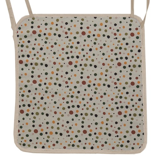 Μαξιλάρι Καρέκλας Με Ρέλι πουά - Λονέτα Ύφασμα Με Σχέδιο Μαξιλάρι Καρέκλας Με Ρέλι πουά - Λονέτα Ύφασμα Με Σχέδιο