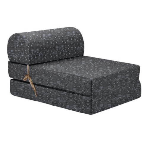 Πολυθρόνα - Κρεβάτι Flip Chair Florina - Sefu 850 - Λονέτα Ύφασμα Μαύρο Με Σχέδιο