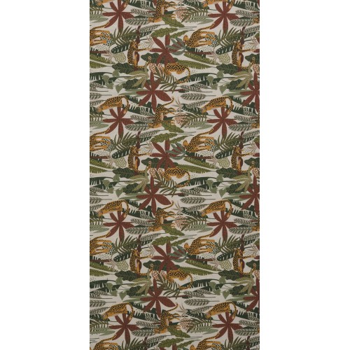 Μαξιλάρι για παλέτα με κουμπιά - Μπαμπού Με Σχέδιο Jungle - Λονέτα Ύφασμα Με Σχέδιο