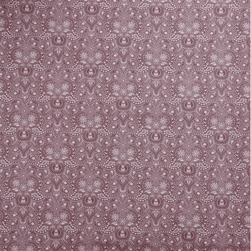 Μαξιλάρα δαπέδου Sefu 301 - Λονέτα Ύφασμα Βυσσινί Με Σχέδιο