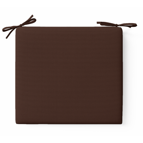 Μαξιλάρι Καρέκλας Αδιάβροχο Μονόχρωμο Καφέ Από Ομπρελόπανο με δέσιμο Μαξιλάρι Καρέκλας Αδιάβροχο Μονόχρωμο Καφέ Από Ομπρελόπανο με δέσιμο