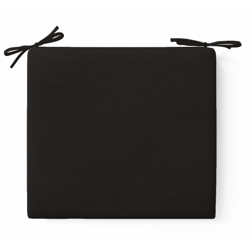 Μαξιλάρι Καρέκλας Αδιάβροχο Μονόχρωμο Μαύρο Από Ομπρελόπανο με δέσιμο Μαξιλάρι Καρέκλας Αδιάβροχο Μονόχρωμο Μαύρο Από Ομπρελόπανο με δέσιμο