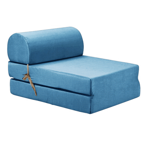 Πολυθρόνα - Κρεβάτι Flip Chair αδιάβροχο Από Ομπρελόπανο ύφασμα μπλε ανοιχτό Florina