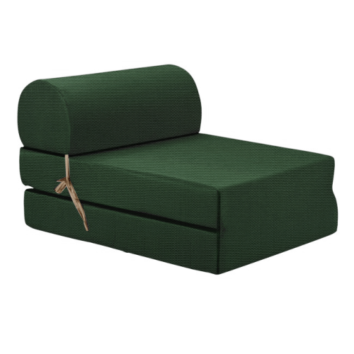 Πολυθρόνα - Κρεβάτι Flip Chair αδιάβροχο Από Ομπρελόπανο ύφασμα κυπαρισσί Florina