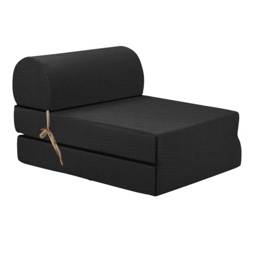 Πολυθρόνα - Κρεβάτι Flip Chair αδιάβροχο Από Ομπρελόπανο ύφασμα μαύρο Florina