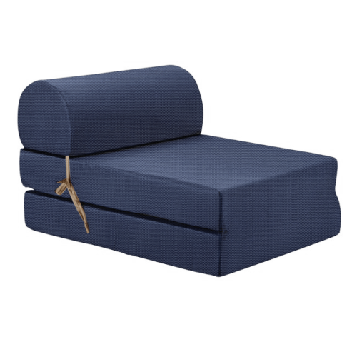 Πολυθρόνα - Κρεβάτι Flip Chair αδιάβροχο Από Ομπρελόπανο ύφασμα μπλε Florina