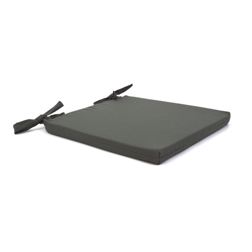 Μαξιλάρι Καρέκλας Αδιάβροχο Μονόχρωμο Γκρι σκούρο Από Ομπρελόπανο με δέσιμο Μαξιλάρι Καρέκλας Αδιάβροχο Μονόχρωμο Γκρι σκούρο Από Ομπρελόπανο με δέσιμο