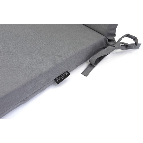 Μαξιλάρι για καναπέδες αδιάβροχο με κορδόνια στην πλάτη 100% PP Olefin γκρι μονόχρωμο Μαξιλάρι για καναπέδες αδιάβροχο με κορδόνια στην πλάτη 100% PP Olefin γκρι μονόχρωμο