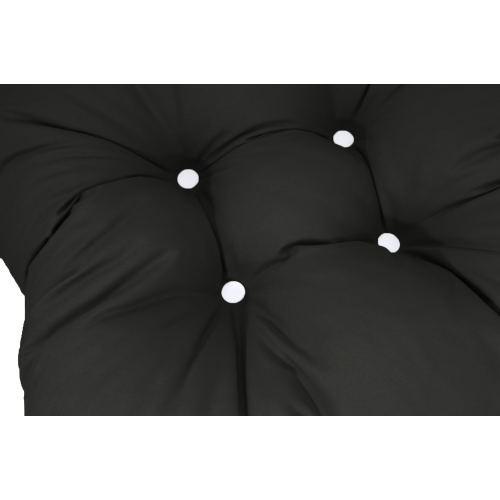 Μαξιλάρι αδιάβροχο για κάθισμα με κουμπιά Μαύρο