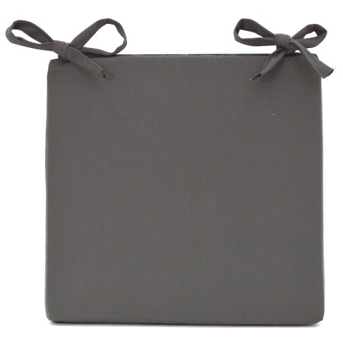 Μαξιλάρι Καρέκλας Αδιάβροχο Μονόχρωμο Γκρι σκούρο Από Ομπρελόπανο με δέσιμο Μαξιλάρι Καρέκλας Αδιάβροχο Μονόχρωμο Γκρι σκούρο Από Ομπρελόπανο με δέσιμο