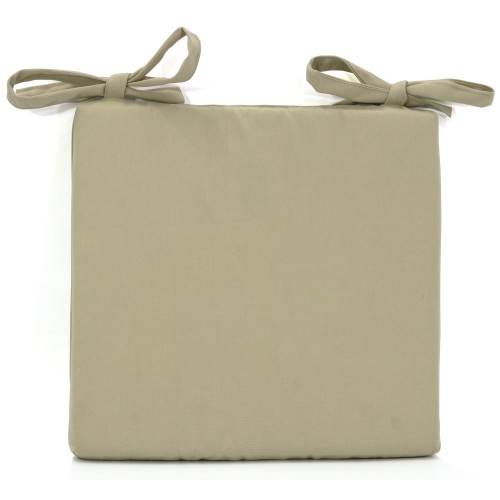 Μαξιλάρι Καρέκλας Αδιάβροχο Μονόχρωμο Μπεζ  με δέσιμο Μαξιλάρι Καρέκλας Αδιάβροχο Μονόχρωμο Μπεζ  με δέσιμο