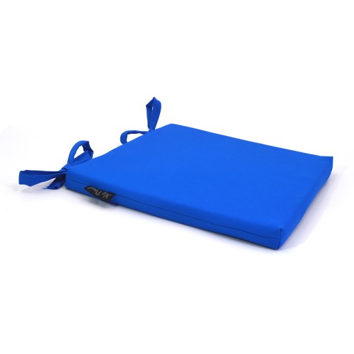 Μαξιλάρι Καρέκλας Αδιάβροχο Μονόχρωμο Μπλέ Από Ομπρελόπανο με δέσιμο Μαξιλάρι Καρέκλας Αδιάβροχο Μονόχρωμο Μπλέ Από Ομπρελόπανο με δέσιμο