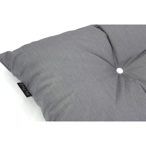 Μαξιλάρι στρογγυλό αδιάβροχο γκρι κάθισμα με κουμπιά 100% PP Olefin