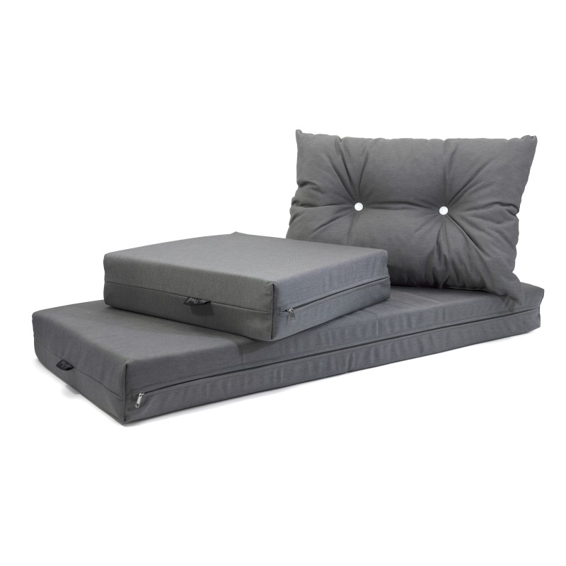 Μαξιλάρι Πλάτης Με 2 Κουμπιά αδιάβροχο 100% PP Olefin μονόχρωμο γκρι | Mycollection.gr Μαξιλάρι Πλάτης Με 2 Κουμπιά αδιάβροχο 100% PP Olefin μονόχρωμο γκρι | Mycollection.gr