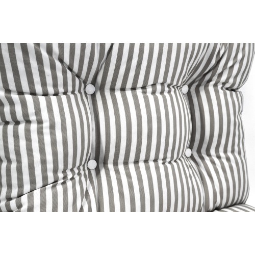 Μαξιλάρι αδιάβροχο μπαμπού με ρίγες γκρι 100% PP Olefin με πλάτη Μαξιλάρι αδιάβροχο μπαμπού με ρίγες γκρι 100% PP Olefin με πλάτη