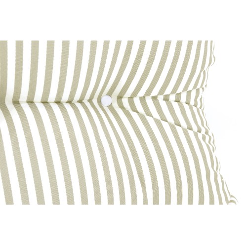 Μαξιλάρι αδιάβροχο 100% PP Olefin μπεζ με ρίγες κάθισμα με κουμπιά