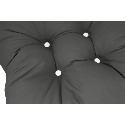 Μαξιλάρι πέταλο αδιάβροχο για κάθισμα με κουμπιά γκρι σκούρο Μαξιλάρι πέταλο αδιάβροχο για κάθισμα με κουμπιά γκρι σκούρο