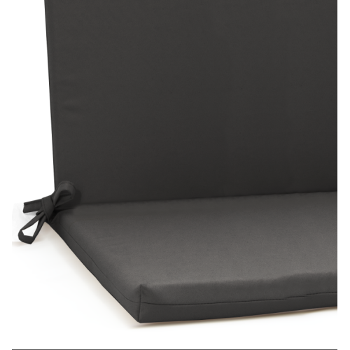 Μαξιλάρι για καναπέδες αδιάβροχο με κορδόνια στην πλάτη γκρι σκούρο Μαξιλάρι για καναπέδες αδιάβροχο με κορδόνια στην πλάτη γκρι σκούρο