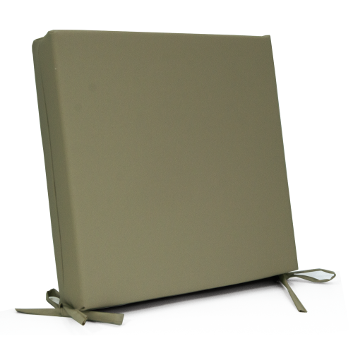 Μαξιλάρι με δέσιμο αδιάβροχο ύφασμα μονόχρωμο Kakki με μονοκόμματο αφρολέξ Μαξιλάρι με δέσιμο αδιάβροχο ύφασμα μονόχρωμο Kakki με μονοκόμματο αφρολέξ