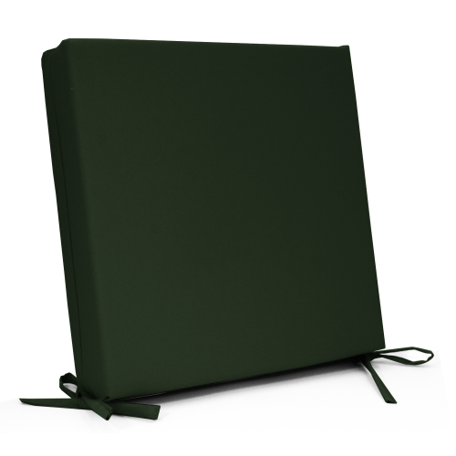 Μαξιλάρι με δέσιμο αδιάβροχο ύφασμα μονόχρωμο κυπαρισσί με μονοκόμματο αφρολέξ Μαξιλάρι με δέσιμο αδιάβροχο ύφασμα μονόχρωμο κυπαρισσί με μονοκόμματο αφρολέξ