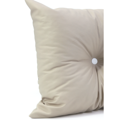 Μαξιλάρι Πλάτης Με 2 Κουμπιά Ομπρελόπανο αδιάβροχο μπεζ χρώμα Μαξιλάρι Πλάτης Με 2 Κουμπιά Ομπρελόπανο αδιάβροχο μπεζ χρώμα