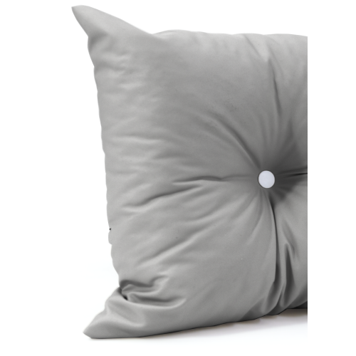 Μαξιλάρι Πλάτης Με 2 Κουμπιά αδιάβροχο Ομπρελόπανο αδιάβροχο ανοιχτό γκρι χρώμα Μαξιλάρι Πλάτης Με 2 Κουμπιά αδιάβροχο Ομπρελόπανο αδιάβροχο ανοιχτό γκρι χρώμα