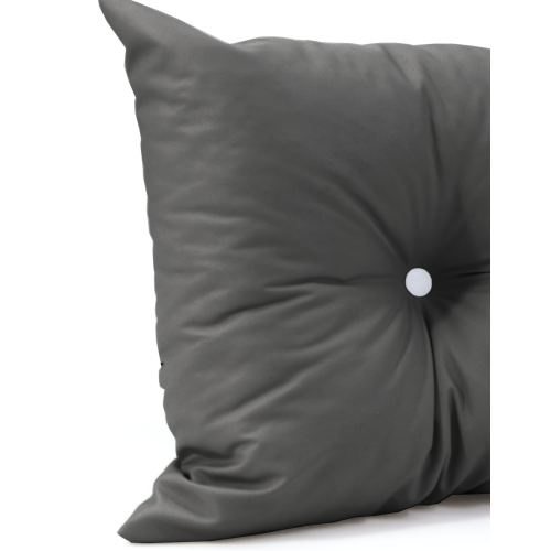 Μαξιλάρι Πλάτης Με 2 Κουμπιά Από  αδιάβροχο γκρι σκούρο χρώμα Μαξιλάρι Πλάτης Με 2 Κουμπιά Από  αδιάβροχο γκρι σκούρο χρώμα