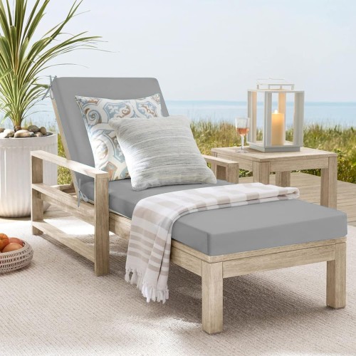 Αδιάβροχο Μαξιλάρι Ξαπλώστρας μονόχρωμο γκρι ανοιχτό Αδιάβροχο Μαξιλάρι Ξαπλώστρας μονόχρωμο γκρι ανοιχτό