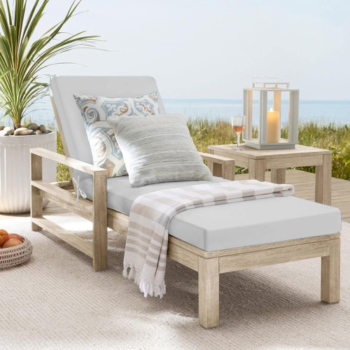 Αδιάβροχο Μαξιλάρι Ξαπλώστρας μονόχρωμο λευκό Αδιάβροχο Μαξιλάρι Ξαπλώστρας μονόχρωμο λευκό