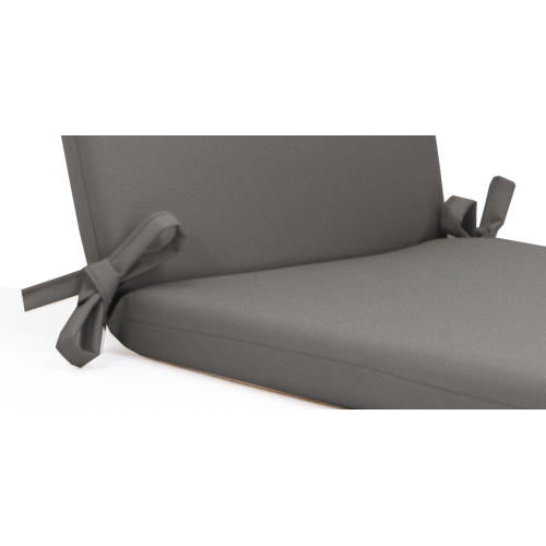 Μαξιλάρι αδιάβροχο 100% καρέκλας με κορδόνια στην πλάτη μονόχρωμο γκρι ανοιχτό Μαξιλάρι αδιάβροχο 100% καρέκλας με κορδόνια στην πλάτη μονόχρωμο γκρι ανοιχτό