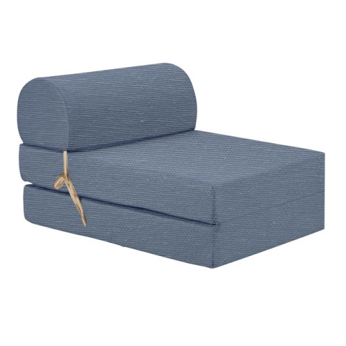 Πολυθρόνα - Κρεβάτι Flip Chair λονέτα μπλέ Denim χρώμα Florina
