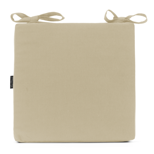 Μαξιλάρι Καρέκλας Με Δέσιμο μονόχρωμο μπεζ Καραβόπανο Ύφασμα Μαξιλάρι Καρέκλας Με Δέσιμο μονόχρωμο μπεζ Καραβόπανο Ύφασμα