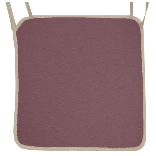 Μαξιλάρι Καρέκλας Με Ρέλι Μονόχρωμο μωβ ύφασμα λονέτα Μαξιλάρι Καρέκλας Με Ρέλι Μονόχρωμο μωβ ύφασμα λονέτα