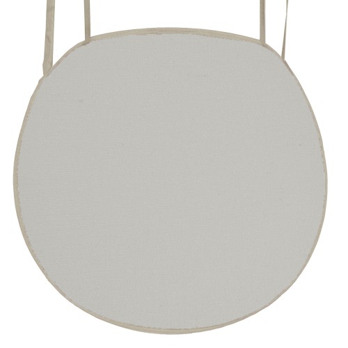 Μαξιλάρι καρέκλας με ρέλι στρογγυλό λονέτα λευκή Μαξιλάρι καρέκλας με ρέλι στρογγυλό λονέτα λευκή