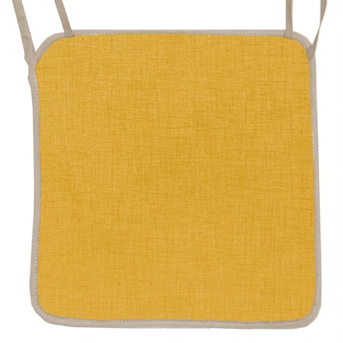 Μαξιλάρι Καρέκλας Με Ρέλι Μονόχρωμο κροκί ύφασμα λονέτα Μαξιλάρι Καρέκλας Με Ρέλι Μονόχρωμο κροκί ύφασμα λονέτα