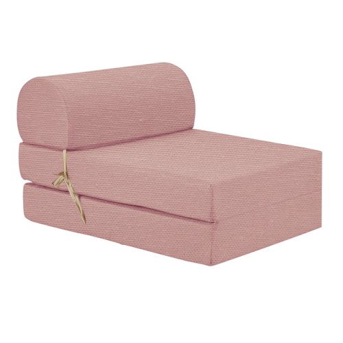 Πολυθρόνα - Κρεβάτι Flip Chair λονέτα ροζ - σομόν χρώμα Florina
