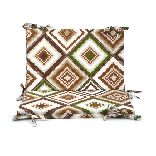 Μαξιλάρι για καναπέδες κρετόν με κορδόνια στην πλάτη Με Σχέδιο Rhombus Μαξιλάρι για καναπέδες κρετόν με κορδόνια στην πλάτη Με Σχέδιο Rhombus