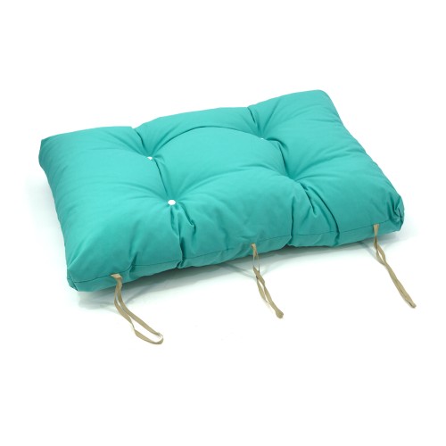 Μαξιλάρι μονόχρωμο αδιάβροχο τρικουάζ για παλέτα με κουμπιά - Μπαμπού